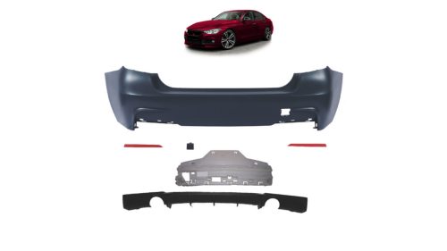 Bumper BMW 3 F30 Rear with Diffuser