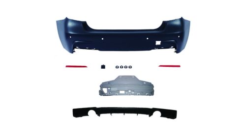 Bumper BMW 3 F30 Rear with Diffuser