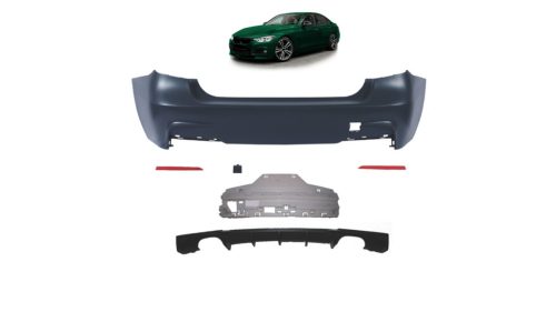 Bumper BMW 3 F30 Rear with Diffuser