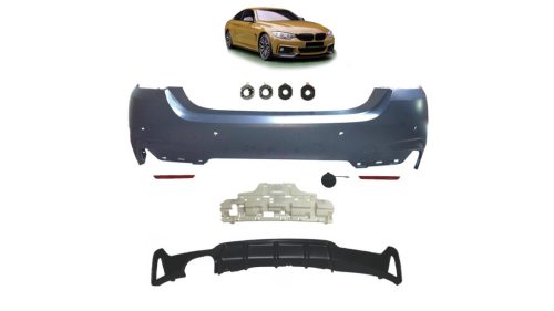 Bumper BMW 4 F32 F33 F36 Rear with Diffuser