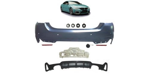 Bumper BMW 4 F32 F33 F36 Rear with Diffuser