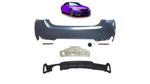 Bumper BMW 4 F32 F33 F36 Rear with Diffuser