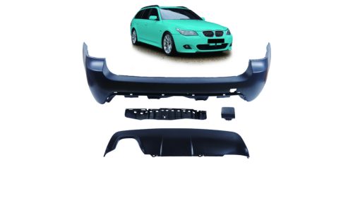 Bumper BMW 5 E61 Rear with Diffuser