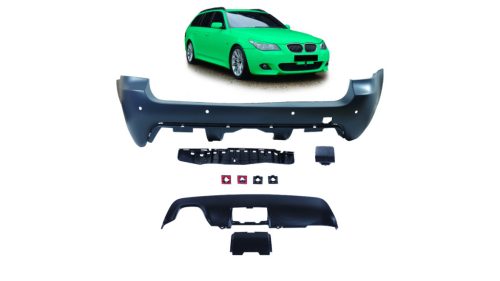 Bumper BMW 5 E61 Facelift Rear with Diffuser