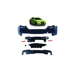 Bumper BMW 5 F10 Rear with Diffuser