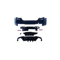 Bumper BMW 5 F10 Rear with Diffuser