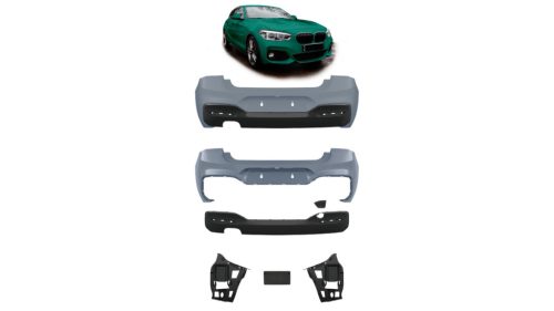 Bumper BMW 1 F20 F21 Facelift Rear with Diffuser