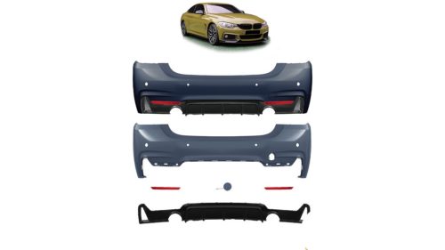 Bumper BMW 4 F32 F33 F36 Rear with Diffuser