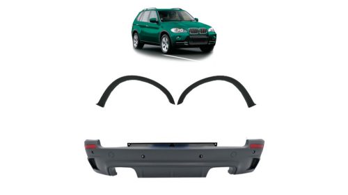 Bumper BMW X5 E70 with wheel arches Rear
