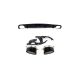Diffuser Audi A6 C7 Facelift Rear with Pipes