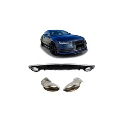 Diffuser Audi A7 C7 Facelift Rear