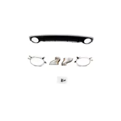 Diffuser Audi A7 C7 Facelift Rear with Pipes