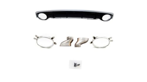 Diffuser Audi A7 C7 Facelift Rear with Pipes