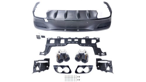 Diffuser Mercedes-Benz GLE C167 Rear with Pipes black