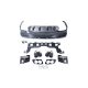 Diffuser Mercedes-Benz GLE C167 Rear with Pipes black