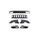 Diffuser Mercedes-Benz C C205 A205 Cabrio Rear with Pipes black