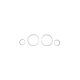Sport Dashboard Rings Chrome suitable for BMW 5 (E39) Sedan Touring 1995-2003