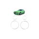 Sport Dashboard Rings Chrome suitable for BMW 5 (E34) Sedan Touring 1989-1995