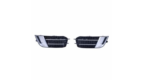 Fog Light Covers Audi A1 8X Silver