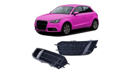 Fog Light Covers Audi A1 8X Gloss Black