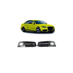 Fog Light Covers Audi A4 B8 Chrome Black