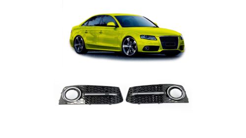 Fog Light Covers Audi A4 B8 Chrome Black
