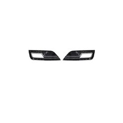 Fog Light Covers Audi A4 B8 Facelift Chrome Black
