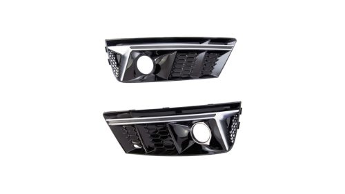 Fog Light Covers Audi A4 B9 Silver