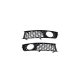 Fog Light Covers Audi A4 B6 Gloss Black