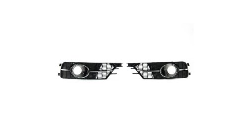 Fog Light Covers Audi A6 C7 Facelift Gloss Black