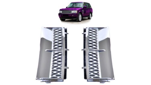 Mesh Land Rover Range Rover III L322 Fender Grille Chrome Silver