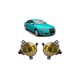 Fog Lights Audi A6 C6 A4 B8 Q5 SEAT EXEO Yellow