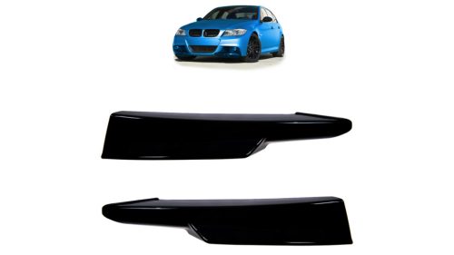 Diffuser BMW 3 E90 E91 Facelift Front Bumper Gloss Black