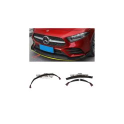 Diffuser Mercedes-Benz A W177 Front Bumper Gloss Black