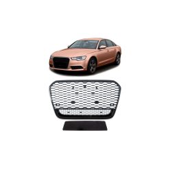 Grill Audi A6 C7 Gloss Black