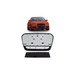 Grill Audi A6 C7 Facelift Gloss Black