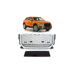 Grill Audi Q2 Silver & Gloss Black