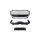 Grill Audi Q5 FY Facelift Silver Matt & Gloss Black