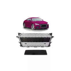 Grill Audi TT 8S Silver Matt & Gloss Black