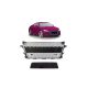 Grill Audi TT 8S Silver Matt & Gloss Black