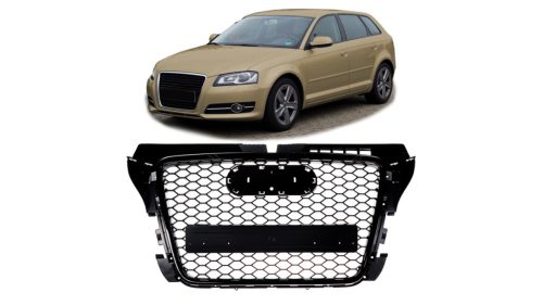 Grill AUDI A3 8P Facelift Gloss Black