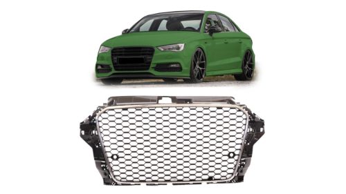 Grill Audi A3 8V Chrome & Black PDC