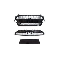Grill Audi A4 B9 Facelift Gloss Black Camera