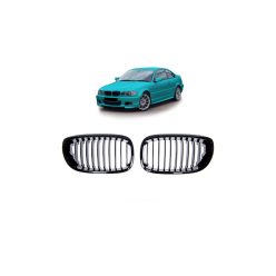 Grill BMW 3 E46 Facelift Single Line Gloss Black