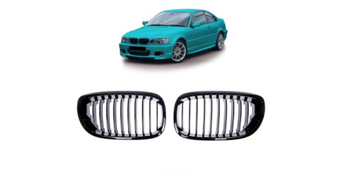 Grill BMW 3 E46 Facelift Single Line Gloss Black
