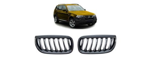 Grill BMW X3 E83 Single Line Gloss Black