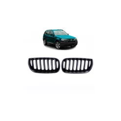 Grill BMW X3 E83 Single Line Matt Black