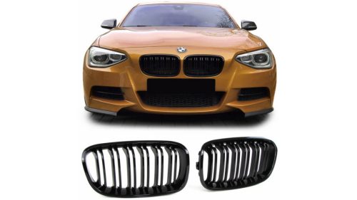 Grill BMW 1 F20 F21 Dual Line Gloss Black