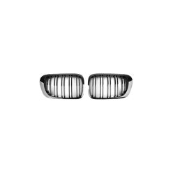 Grill BMW 3 E46 Dual Line Gloss Black