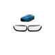 Grill BMW 6 E63 E64 Single Line Matt Black